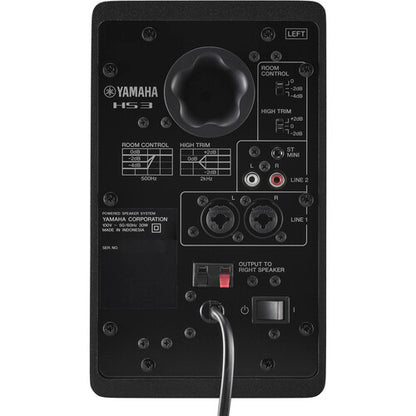 Yamaha HS3 Campact Powered Studio Monitors - Pair (Black)
