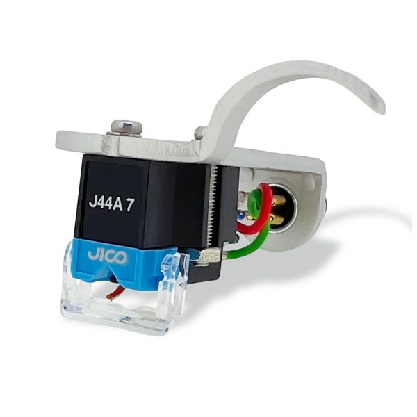 JICO J-AAC0616 OMNIA J44A 7 DJ IMPROVED SD Cartridge Mounted on Silver Jico Headshell