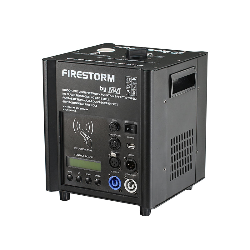 JMAZ Firestorm F3 JZ4001 500W Cold Spark Machine Black