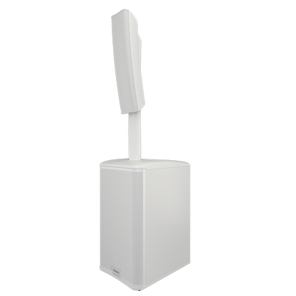 QSC KC12-WHT Active 12 3-Way Column Loudspeaker System with Bluetooth (White)