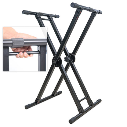 ProX X-KSD22 Dual-Locking X-Style Stand for DJ Coffins and Keyboards