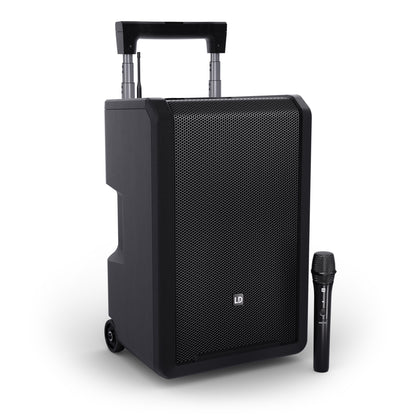 LD Systems LDANNY10HHDB51US ANNY 10 HHD Battery-Powered Bluetooth 10 PA Speaker with 1 Handheld Microphone (B51: 512 to 542 MHz)