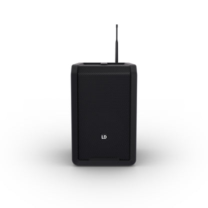 LD Systems LDANNY8HHDB47 ANNY 8 Portable 8 Battery-Powered Bluetooth PA Speaker with Handheld Wireless Mic (Black)
