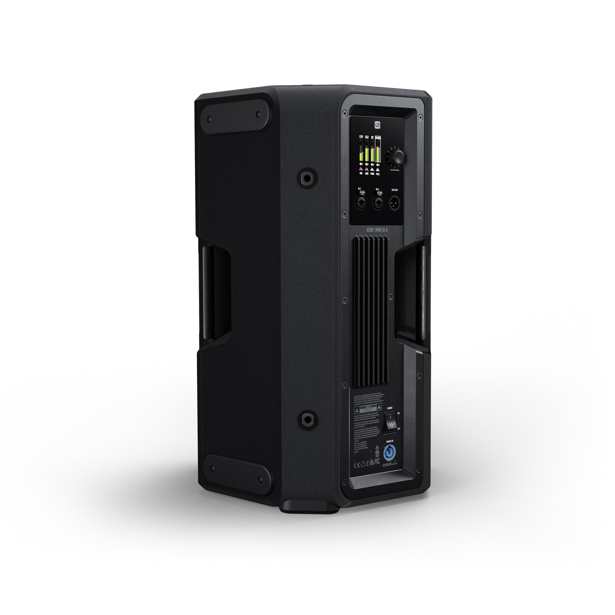 LD Systems ICOA PRO 12 A 12 Powered Coaxial High-Performance PA Loudspeaker with Bluetooth and App