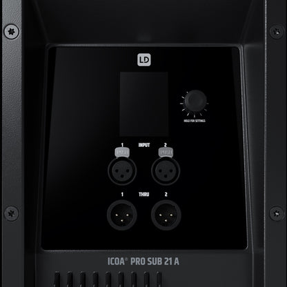 LD System ICOA PRO SUB 21 A Powered 21 High-Performance Bass Reflex PA Subwoofer