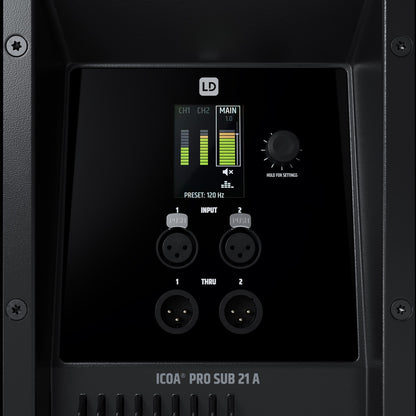 LD System ICOA PRO SUB 21 A Powered 21 High-Performance Bass Reflex PA Subwoofer