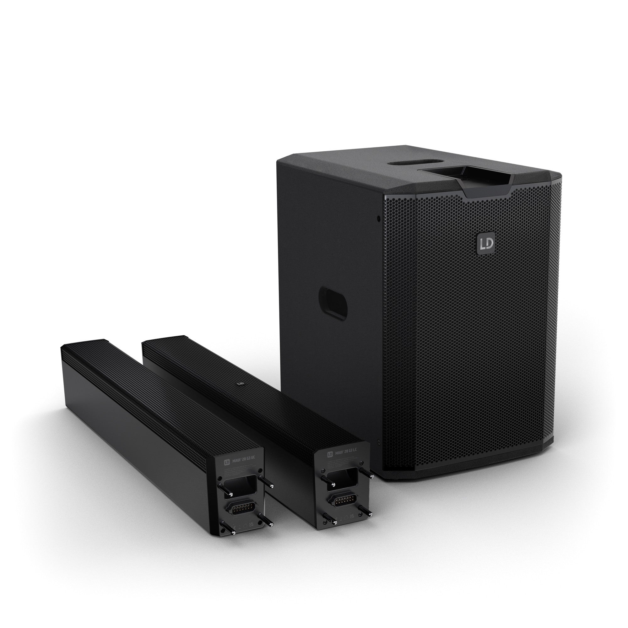 LD Systems LDMAUI28G3 MAUI 28 G3 Portable 1000W Powered Column PA System Black