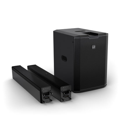 LD Systems LDMAUI28G3 MAUI 28 G3 Portable 1000W Powered Column PA System Black