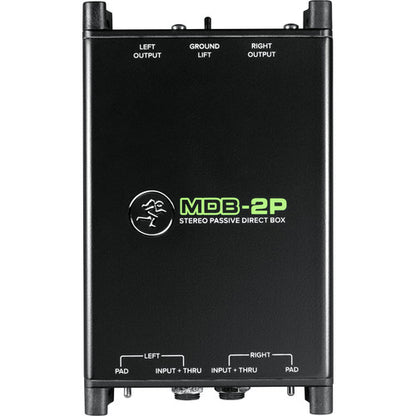 Mackie MDB-2P Dual Mono/Stereo Passive Direct Box for Studio/Live Applications
