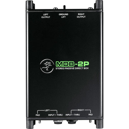 Mackie MDB-2P Dual Mono/Stereo Passive Direct Box for Studio/Live Applications