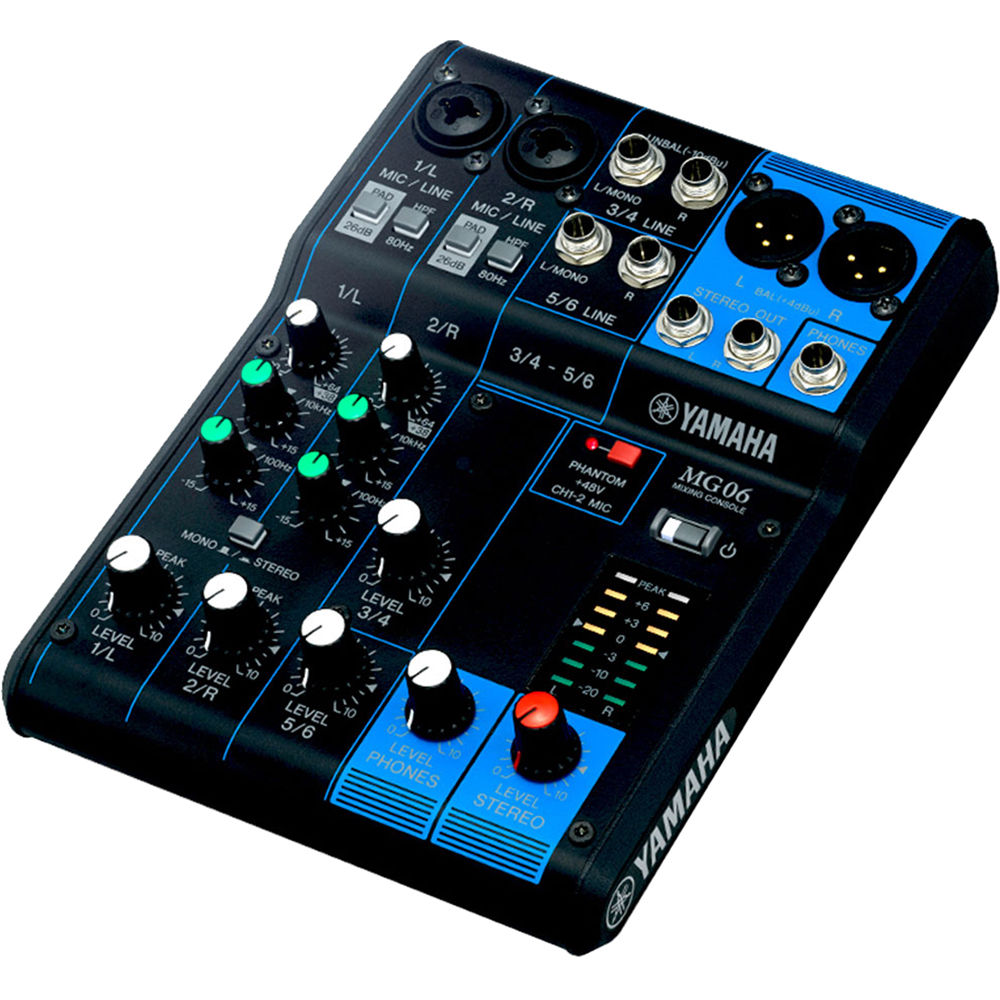 Yamaha MG06 6-input Stereo Mixer