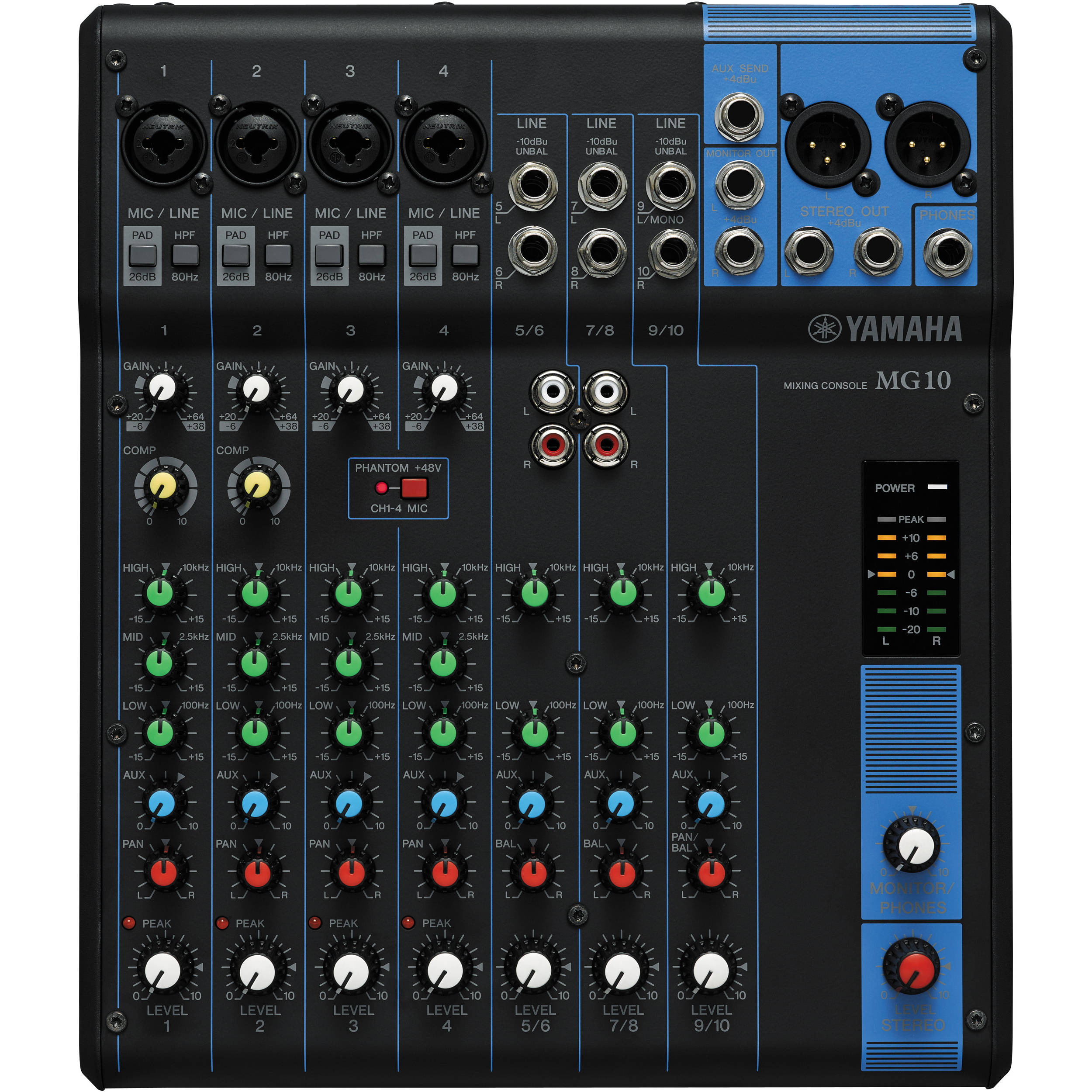 Yamaha MG10 10-input Stereo Mixer