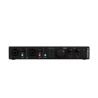 Arturia MiniFuse 4 Portable 4x4 USB Type-C Audio/MIDI Interface (Black)