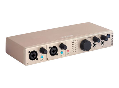 Arturia MiniFuse 4 Portable 4x4 USB Type-C Audio/MIDI Interface (Champagne)
