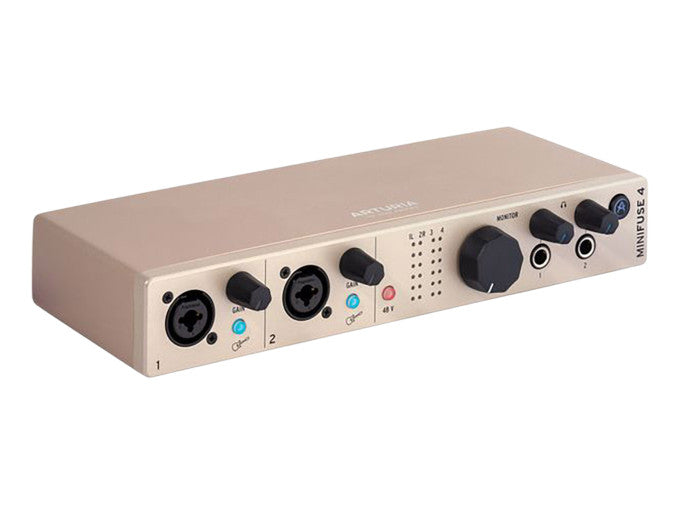 Arturia MiniFuse 4 Portable 4x4 USB Type-C Audio/MIDI Interface (Champagne)