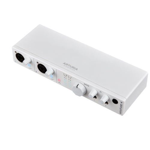 Arturia MiniFuse 4 Portable 4x4 USB Type-C Audio/MIDI Interface (White)