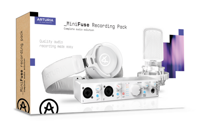 Arturia MiniFuse Recording Pack (White)