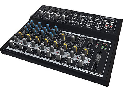 Mackie Mix12FX Rugged Portable 12-Channel Compact Mixer w/ FX