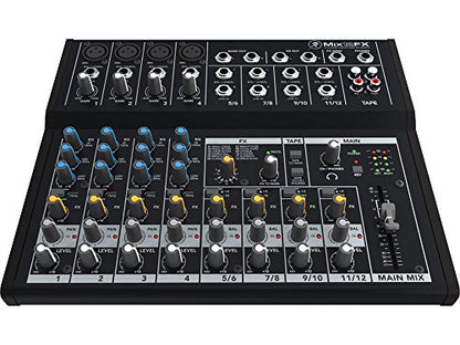 Mackie Mix12FX Rugged Portable 12-Channel Compact Mixer w/ FX