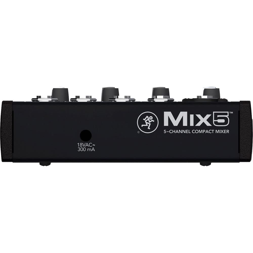 Mackie Mix5 5-Channel 1 Mic/Line Input Compact Mixer w/ 2-Band EQ