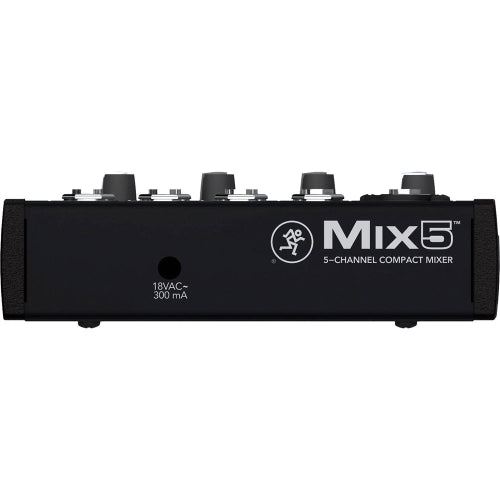 Mackie Mix5 5-Channel 1 Mic/Line Input Compact Mixer w/ 2-Band EQ