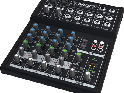 Mackie Mix8 8-Channel Compact Mixer with 2 MIC Pre Amps