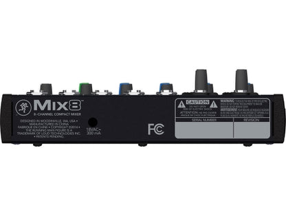 Mackie Mix8 8-Channel Compact Mixer with 2 MIC Pre Amps