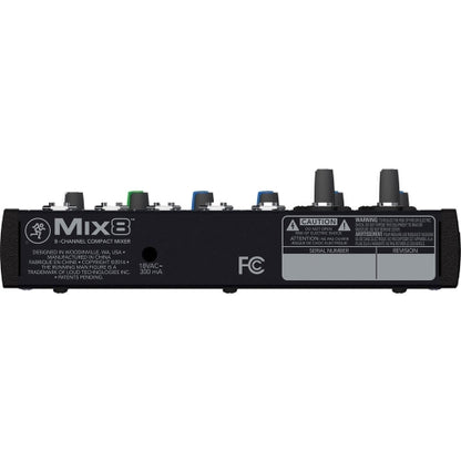 Mackie Mix8 8-Channel Compact Mixer with 2 MIC Pre Amps