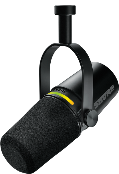 Shure MV7+ XLR/USB-C Dynamic Podcasting Microphone (Black)