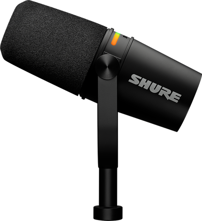 Shure MV7+ XLR/USB-C Dynamic Podcasting Microphone (Black)