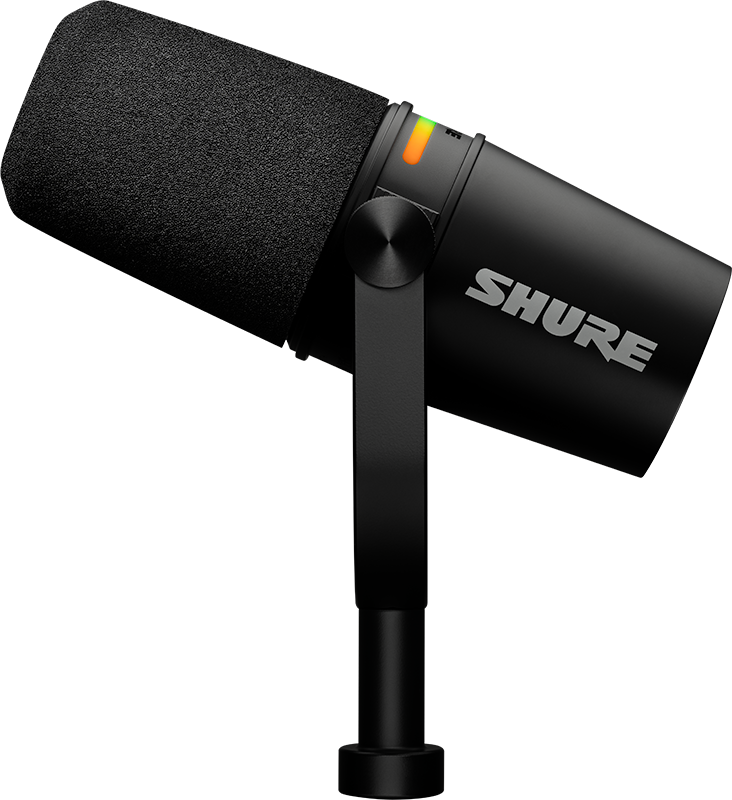 Shure MV7+ XLR/USB-C Dynamic Podcasting Microphone (Black)