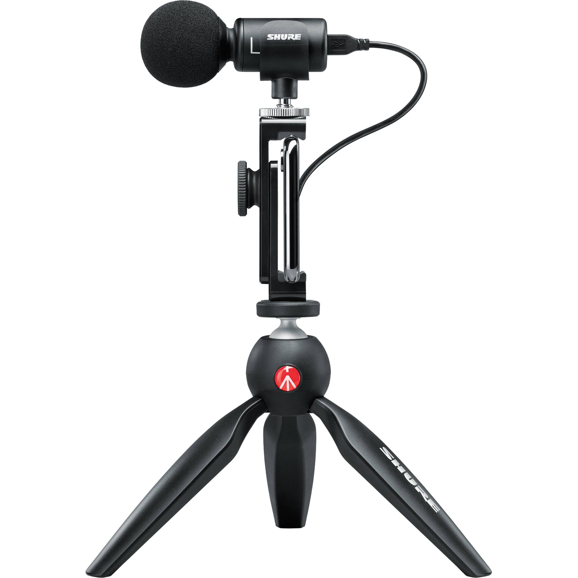 Shure MOTIV MV88+ Video Kit Digital Stereo Microphone and Accessories for Smartphones