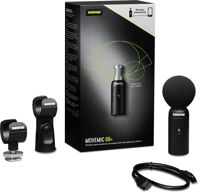Shure MoveMic 88+ Direct To Phone Wireless Stereo Microphone