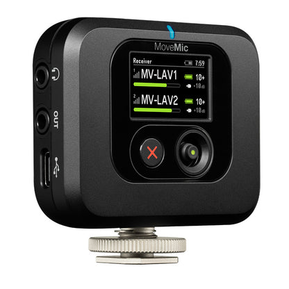 Shure MV-R-Z7 MoveMic Wireless Microphone Receiver for Cameras & Mobile Devices