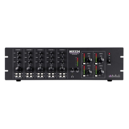 ART MX524 Five Channel Four Zone Mic/Line Mixer