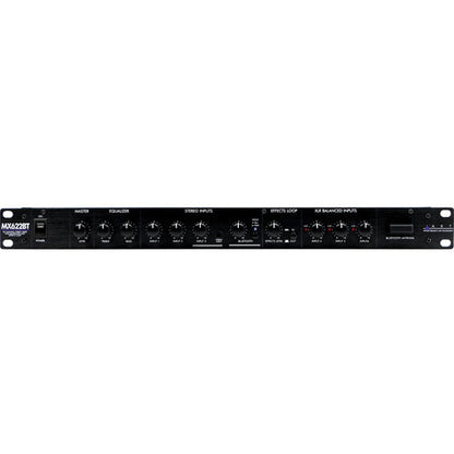 ART MX622BT Six Channel Stereo Mixer with BlueTooth, EQ and Effects Loops