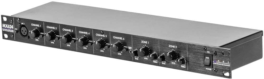 ART MX624 - 6-Channel Stereo Mixer with Two Zone Outputs