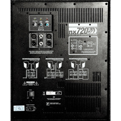 Yorkville Sound NX720S 15 720W NX Series Powered Subwoofer