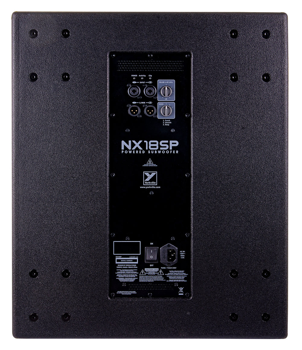 Yorkville NX18SP 2400W 18 Powered Subwoofer