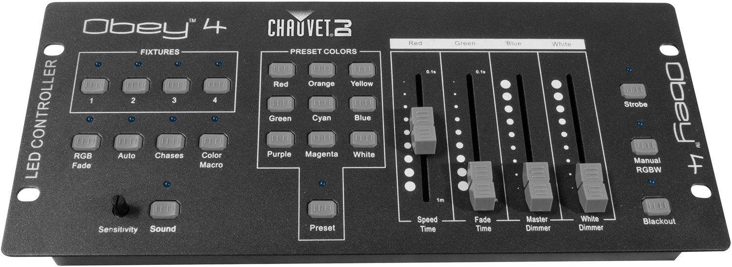 Chauvet DJ Obey 4 DMX 3-4 Channel Mode Wash LED Color Mixing Controller