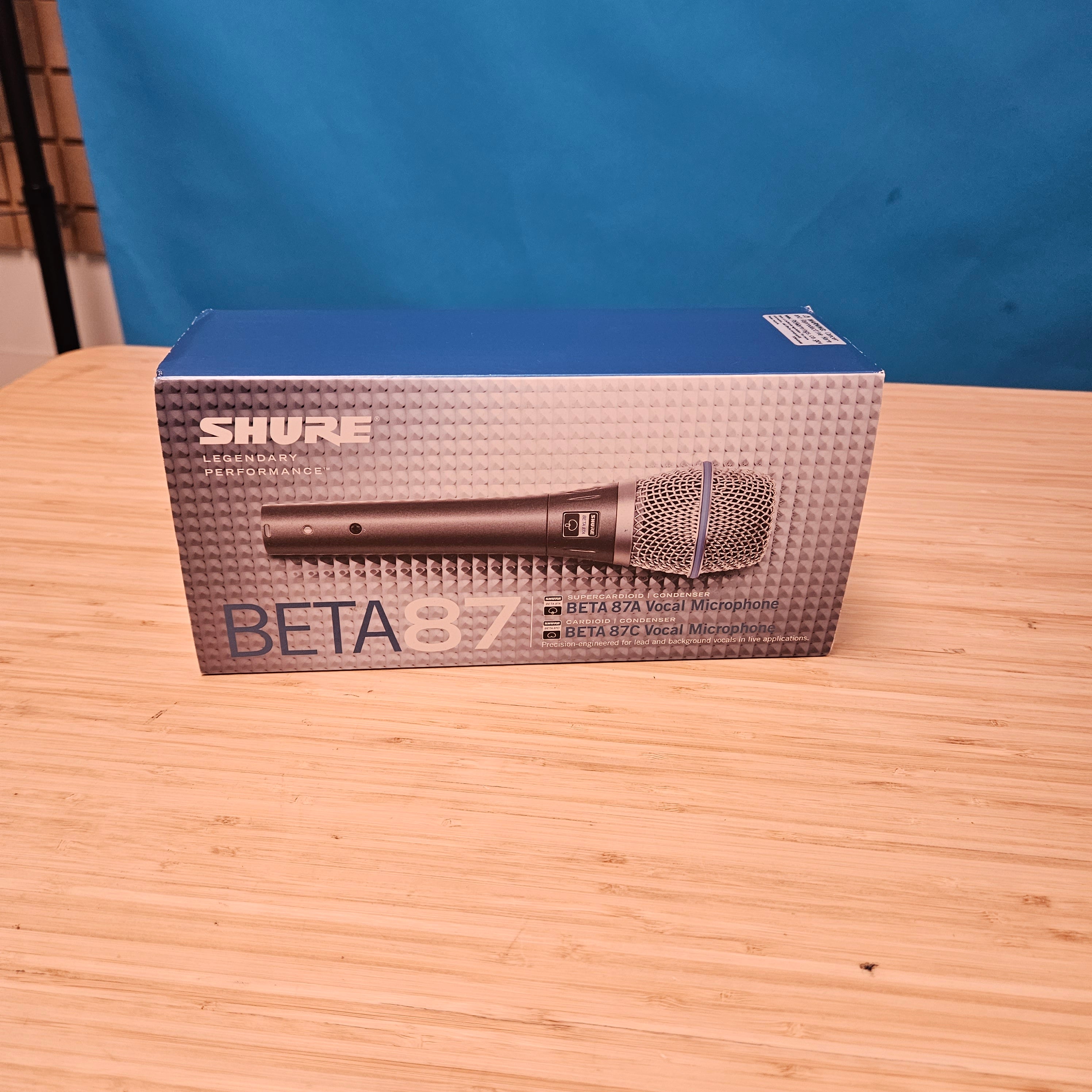 Shure BETA87A Super-Cardioid Vocal Microphone Open Box