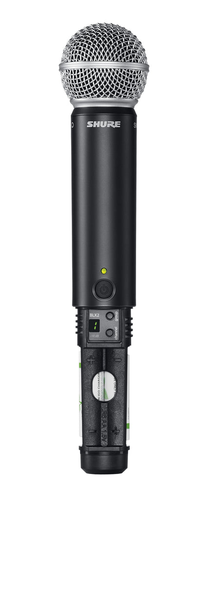 Shure BLX2/SM58-H10 Handheld Transmitter with SM58 Capsule (H10: 542 to 572 MHz)