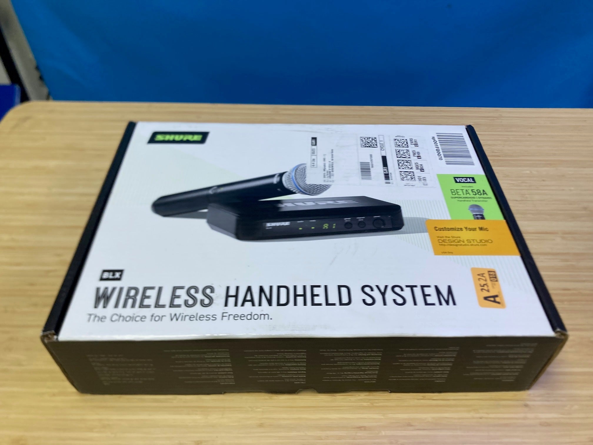 Shure BLX24/B58-J11 Wireless Handheld Microphone System with Beta 58A Capsule - Used