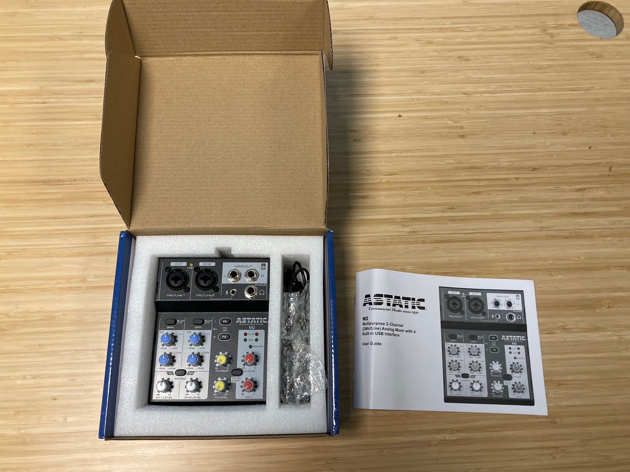 CAD Astatic M2 2-Channel Mixer with USB Interface