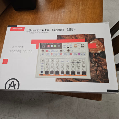 Arturia DrumBrute Impact 1984 Analog Drum Machine - White - Used