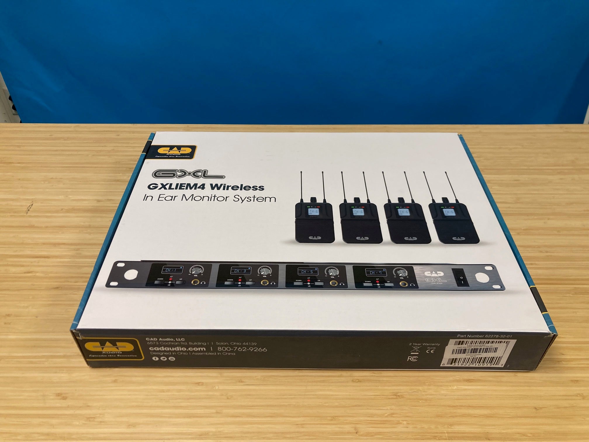 CAD GXLIEM4 Quad-Mix In-Ear Wireless Monitoring System Open Box