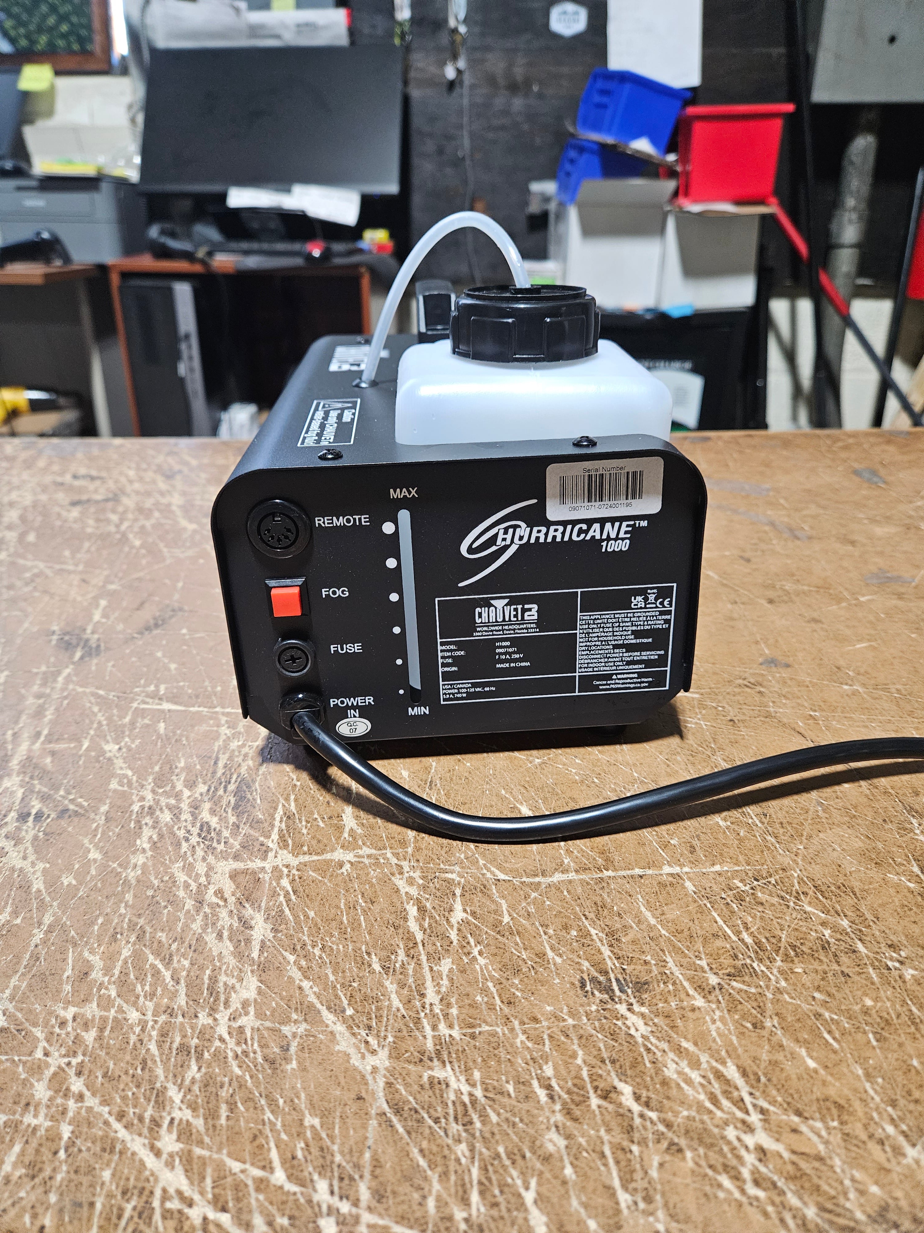 Chauvet Lighting Hurricane 1000 Lightweight Fog Machine - Used
