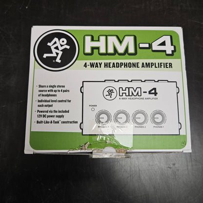 Mackie HM-4 4-Way Headphone Amplifier Open Box