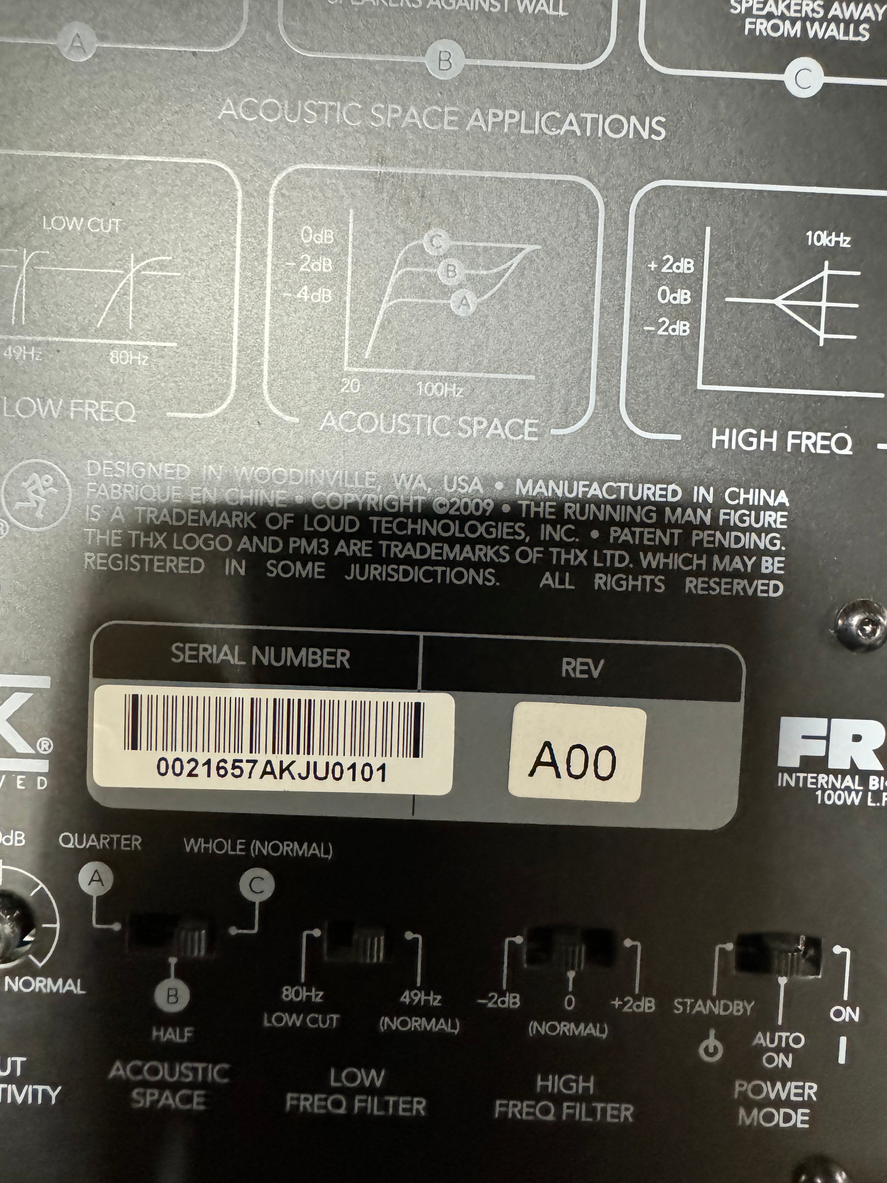 Mackie HR624MK2 6 Powered Studio Monitor - Used