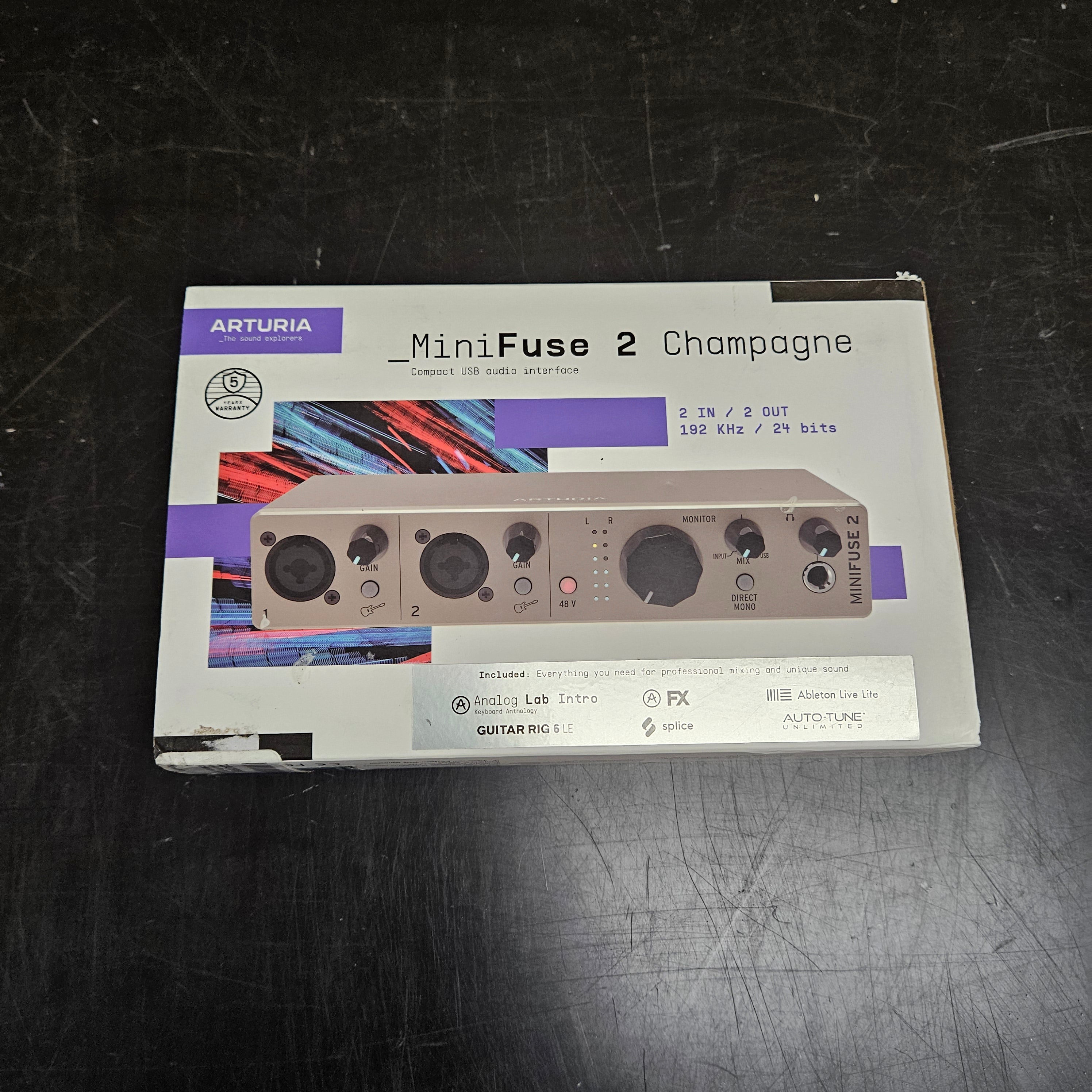 Arturia MINIFUSE2-CHAMPAGNE 2x Combo Input USB-C Audio Interface